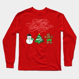 Merry Christmas Cookies Long Sleeve T-Shirt